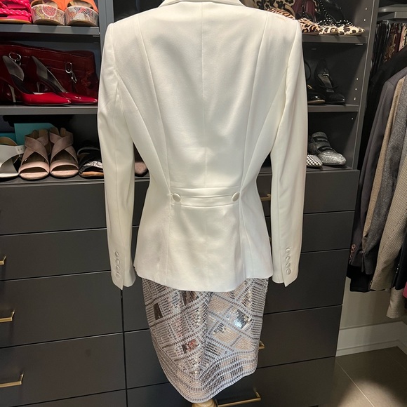 Dressy WHBM Ivory Jacket w/Single Button - Picture 4 of 6